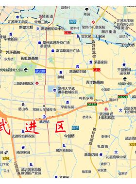 现货常州市地图2026地图行G政交通地形城区街道办公室