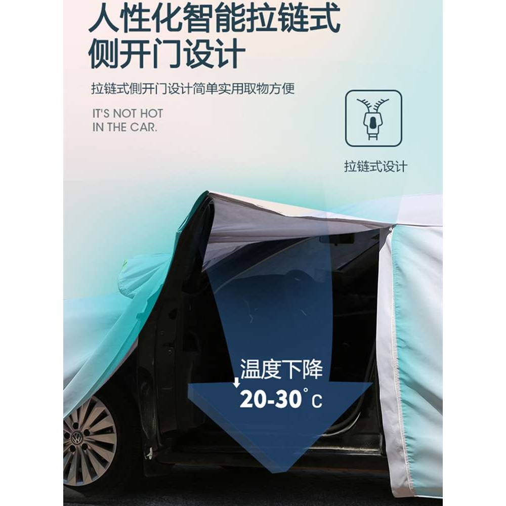 2023款smart精灵#3车衣车罩加厚防雨防晒尘隔热遮阳专用汽车外套 - 图1
