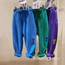 Girl Pants 2023 Autumn Winter New Foreign Air Boy Thickened warm grinding Candy Color children Podot Harun pants