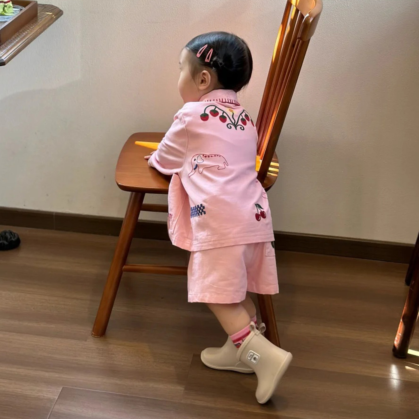 女童套装春季2026新款洋气儿童韩版女宝宝时尚甜美卡通外套短裤春,淘宝优惠券,粉丝福利购,淘宝优惠卷