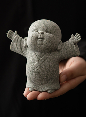 闲暇生活仿真景观小和尚