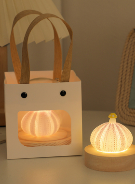 极速蘑菇贝壳海胆小夜灯桌面摆件A房间装饰品实用生日礼物女送女
