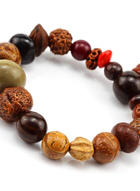 新品金刚十八菩提子籽q佛珠手链手串麻蝉蜜瓜沙腾凤眼红心千叶蝉