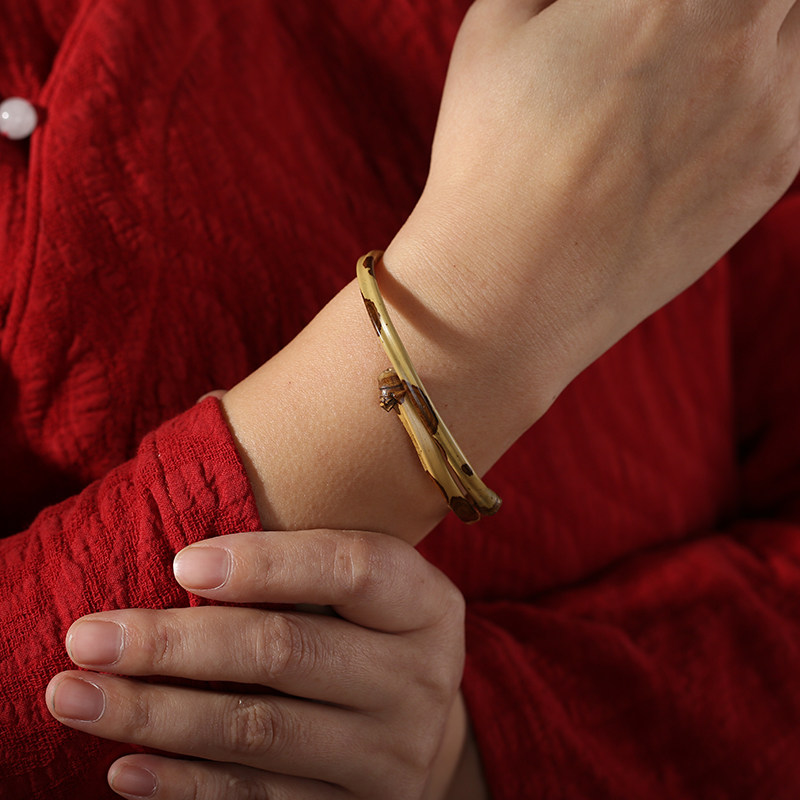 极速复古手工竹制梅鹿竹紫竹竹节手镯镯子L大小自由调节手串文玩,淘宝优惠券,粉丝福利购,淘宝优惠卷