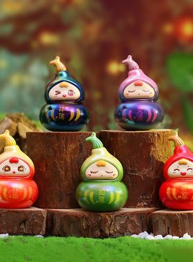 ·喜庆盲盒中控台小福禄潮周边