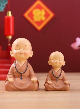 小号和尚摆件装饰品茶桌办公室