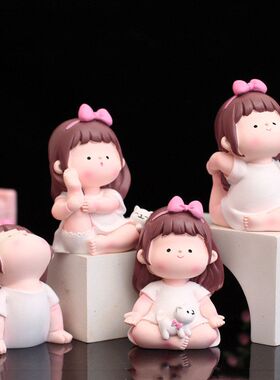 瑜伽礼物萌趣可爱女生小萌妹桌面