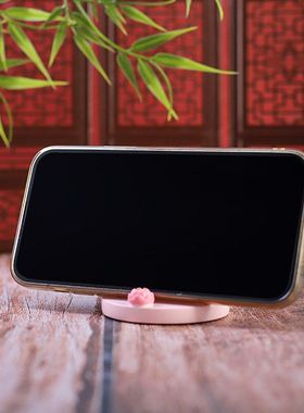 小女孩手机仕女热款支架礼物摆件