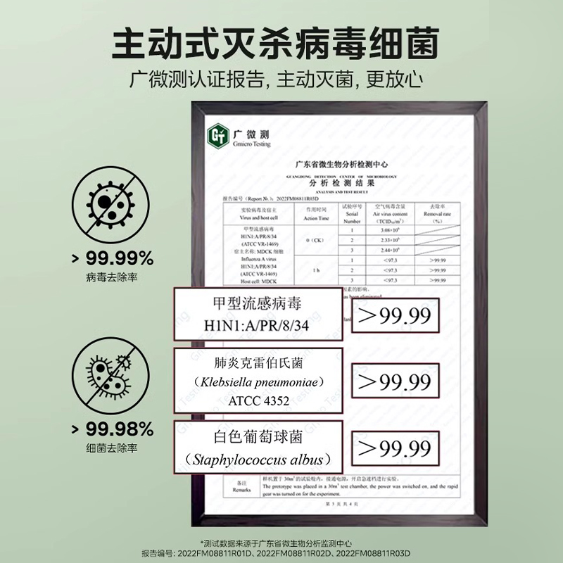 美的空气净化器家用除甲醛智能除菌雾化卧室内去除吸烟味办公室 - 图1