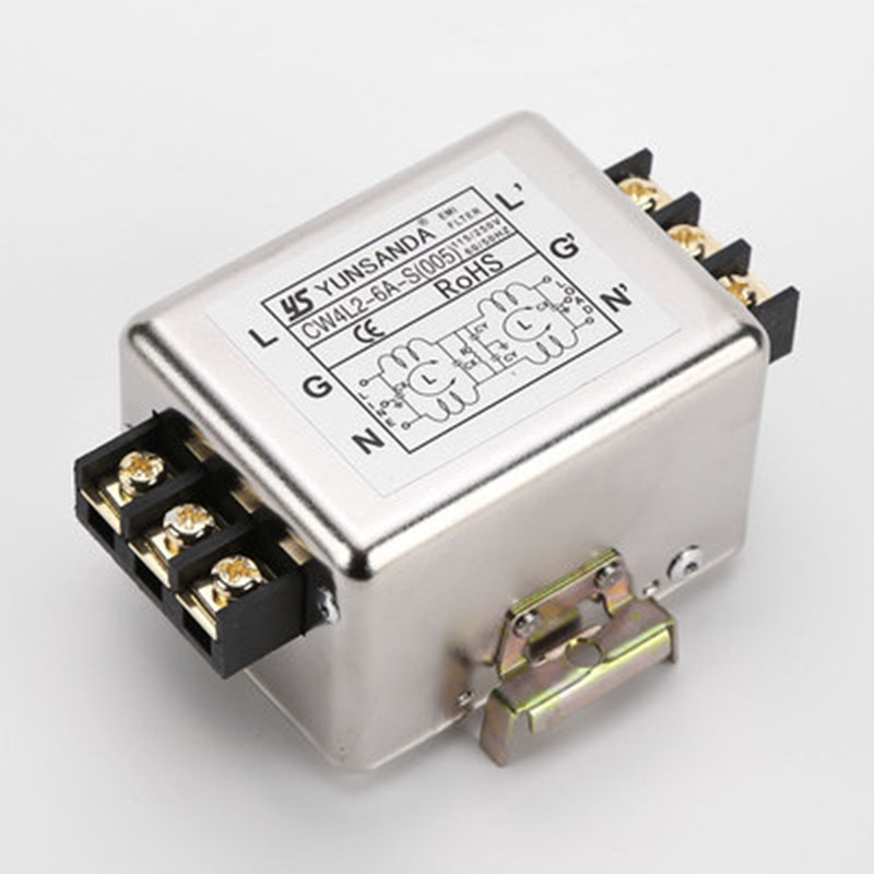 单相220V端子台导轨三级电源滤波器伺服CW4L2-3A-S 6A-T10A20A30A - 图3