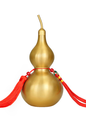 铜葫芦摆件客厅卧室纯铜开口八卦开盖空心家居客厅办公室工艺品