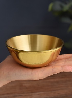 极速铜碗供佛供水碗圣水杯供佛净水杯供奉佛具用R品金饭碗摆件佛