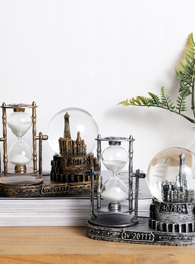 极速创意复古欧式小灯夜灯桌面床头C摆件水晶球沙漏送女男朋友闺