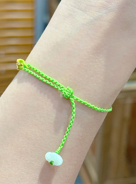 【春日有钱花】绿色显白手绳送女友显白手串3020