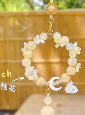 杭州新中式富桂花五路钱袋子景区伴手礼大圆满双包挂坠车挂件礼物