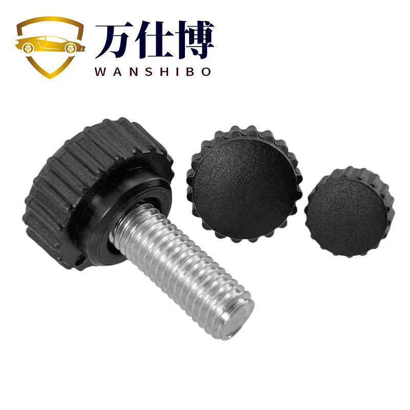 304锈不钢圆形手直柄螺丝滚花纹圆调头旋钮可节螺钉塑料包胶螺栓,淘宝优惠券,粉丝福利购,淘宝优惠卷