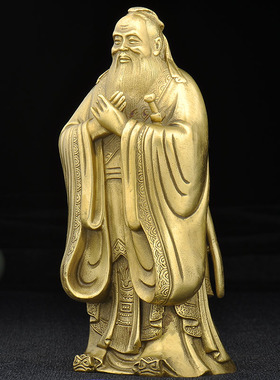 速发子铜孔纯摆件孔夫子孔圣人铜像摆设教老节师师毕业礼物