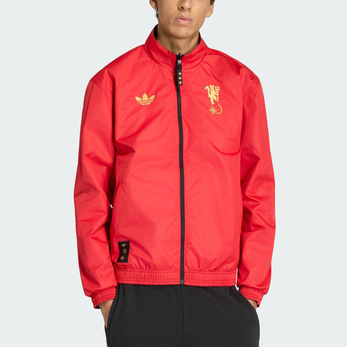 Adidas/阿迪达斯正品三叶草男士时尚双面穿立领运动外套JM5561 - 图0