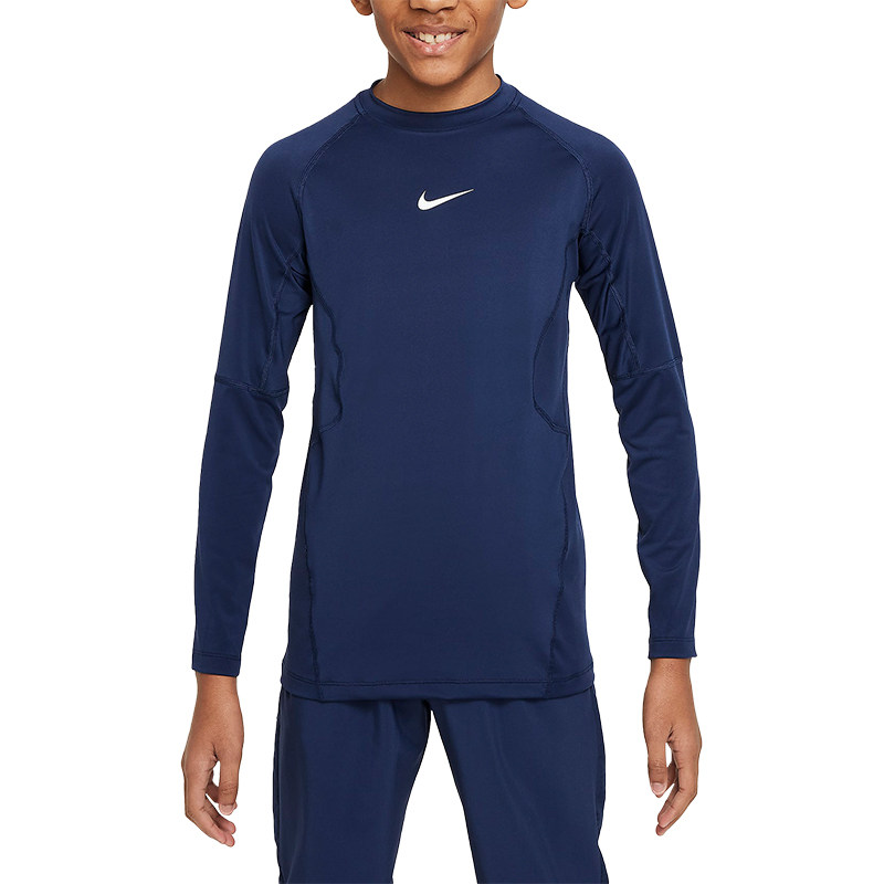 Nike/耐克正品春季新款大童圆领透气训练长袖T恤FJ6822-410,淘宝优惠券,粉丝福利购,淘宝优惠卷