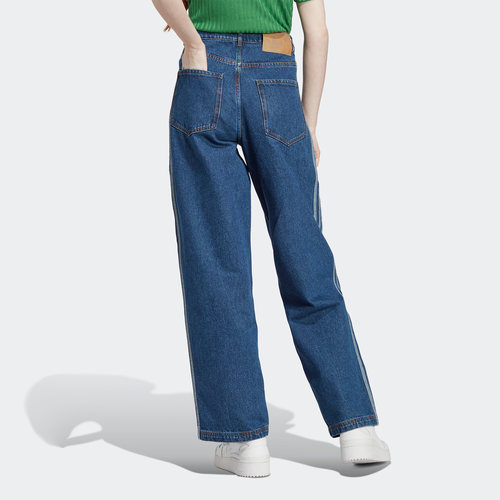 Adidas/阿迪达斯正品 DENIM PANT 三叶草女子运动长裤 IP3768 - 图0