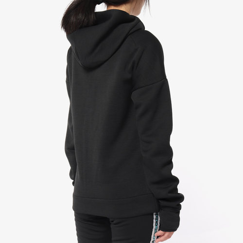 Adidas/阿迪达斯正品女子拇指洞连帽针织运动休闲夹克外套 DM5024 - 图2