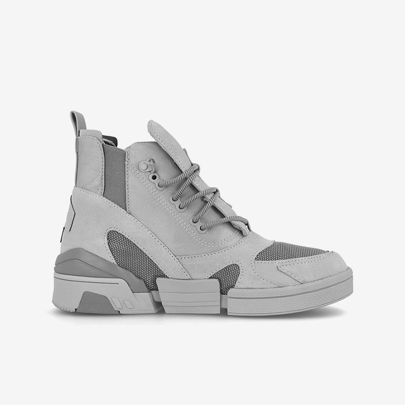 Converse匡威 简约夏季女子高帮皮质潮流板鞋休闲鞋灰色 568759C,淘宝优惠券,粉丝福利购,淘宝优惠卷