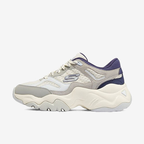 Skechers斯凯奇正品D'LITES3.0香槟熊女低帮老爹鞋12958-GYNV - 图0