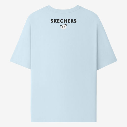 Skechers斯凯奇正品儿童时尚舒适简约潮流短袖T恤L325U101-04H4 - 图0