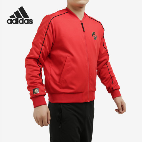 Adidas/阿迪达斯正品2020春季新款男子红色篮球运动外套FP8309 - 图0
