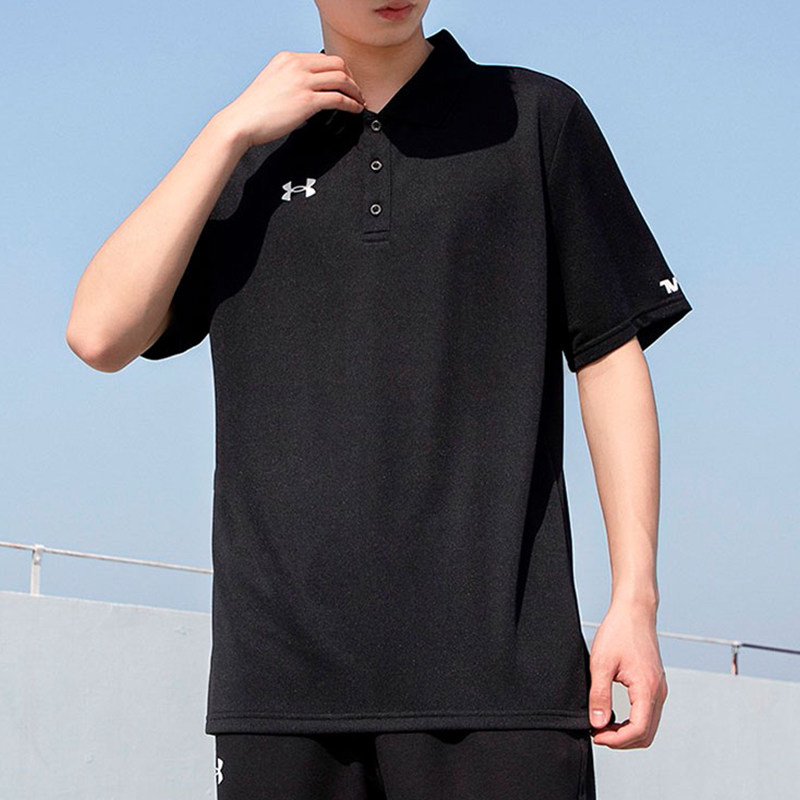 UA/安德玛正品透气男士运动休闲经典翻领短袖POLO衫21500537-001,淘宝优惠券,粉丝福利购,淘宝优惠卷