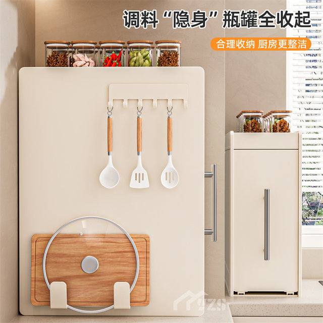 Creamy kitchen storage rack multi-function pull-out extremely narrow edge seasonings seasoning jar storage box counter top seasoning
