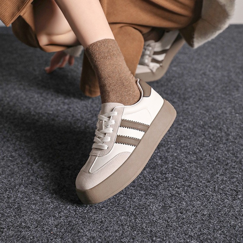 大东德训鞋女2026秋冬新款女鞋复古小白鞋平底休闲鞋女款运动板鞋,淘宝优惠券,粉丝福利购,淘宝优惠卷