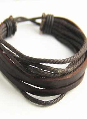 极速Delysia King Leisure Fashion CMens Hand-woven Multilaye