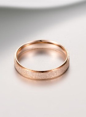 极速Classic Simple Matte Narrow/Wide Ring TOitanium Steel fo