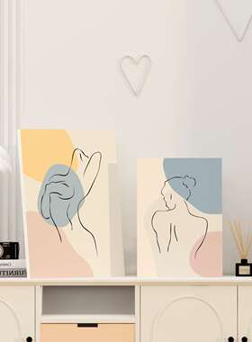 网红卧室客厅装饰画氛围感房间布置床头出租屋改造好用品小物摆件