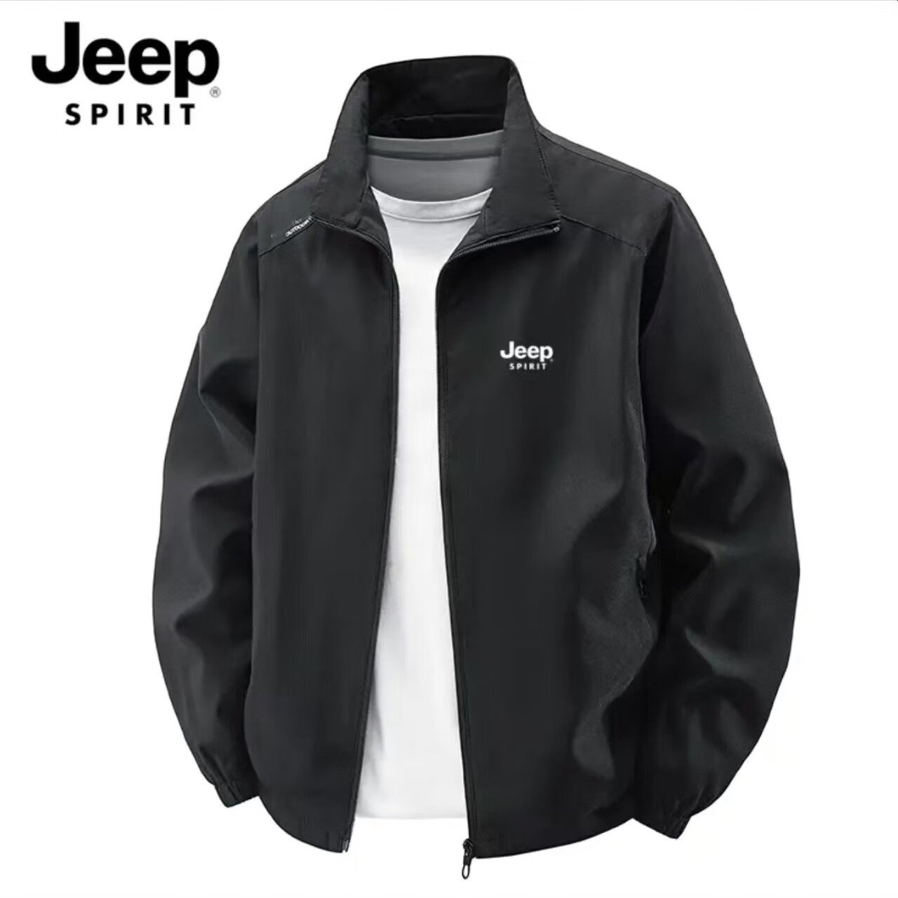 吉普2025春秋季新品日常休闲透气夹克商务上衣潮牌大码运动多口袋,淘宝优惠券,粉丝福利购,淘宝优惠卷