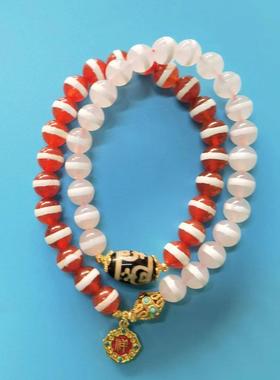 大昭寺药师8㎜天珠二圈手串男女