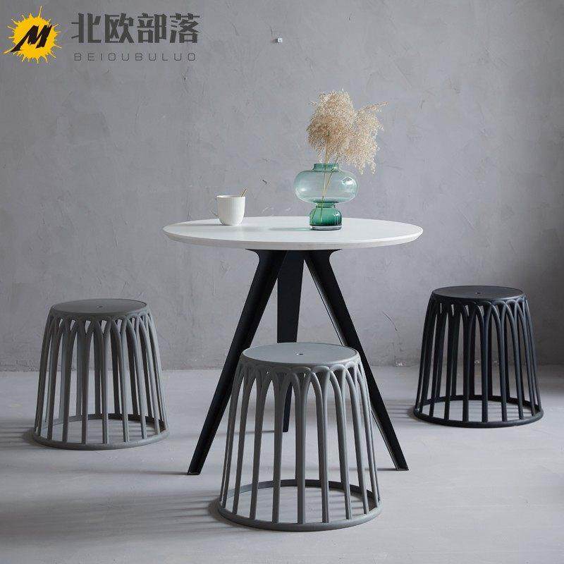 网红小茶几组合圆形简约时尚休闲北欧塑料储物筐客厅卧室沙发边几,淘宝优惠券,粉丝福利购,淘宝优惠卷