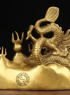 铜避火龙摆件 铜龙摆件 铜汉龙摆件 铜火龙摆件