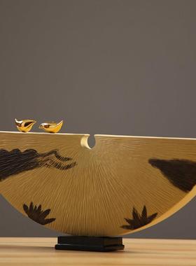 新中式创意幸福美满摆件客厅酒柜玄关办公室装饰品摆设工艺品礼物