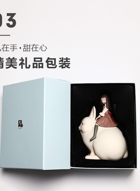 速发礼将军白夜童话设计师贾晓鸥款摆件轻盒装猫奢艺术品生日礼物