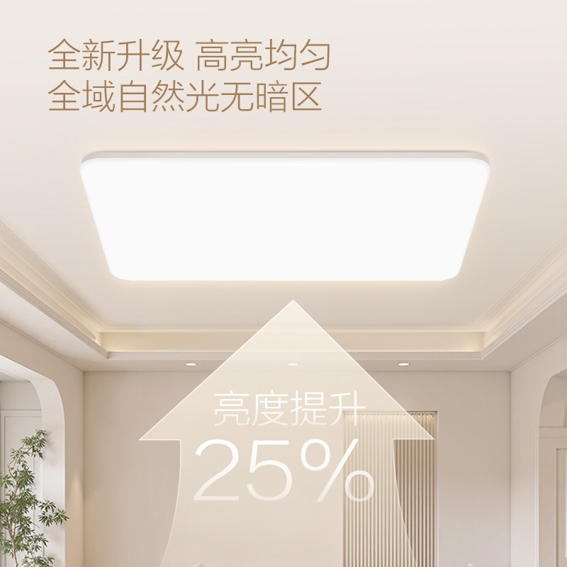 公牛吸顶灯led防眩客厅卧室超薄房间灯2025年新款超亮主灯灯具X19,淘宝优惠券,粉丝福利购,淘宝优惠卷