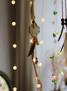 新品闪亮灯串f挂饰彩灯缠绕发光灯球派对浪漫气氛造景圣诞装饰场