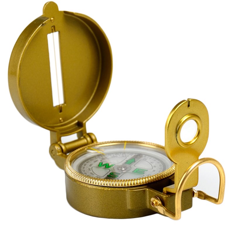 极速车载指南针怀表户外罗t盘儿童小学生运动折叠高精度金属指北 - 图3