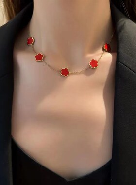 极速Clover High Quality Non Fading JewelryM Set Plant Five L