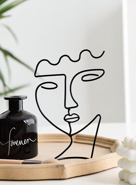 新品ins铁艺陈列首饰展示架北欧抽象人物摆N件置物架柜台装饰拍照