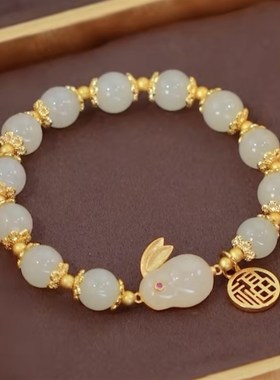 极速菩提手串冰透绕指柔渐层色粉色佛珠手錬学生女U男生盘玩圆珠