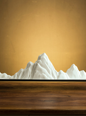 极速新中式陶瓷i假山摆件软装饰品酒店样板房玄关枯山水沙盘造景