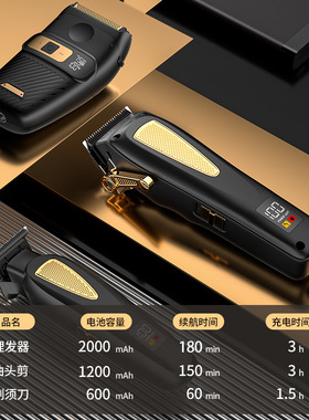 亚马逊新品拆卸式刀头理发器家用自助电推剪发廊雕刻电推剪剃须刀