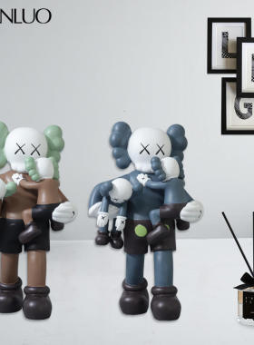 北欧轻奢暴力熊树脂摆件公仔网红暴力熊客厅电视柜桌面装饰品